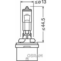 H27w 1 27 вт цоколь pg 13