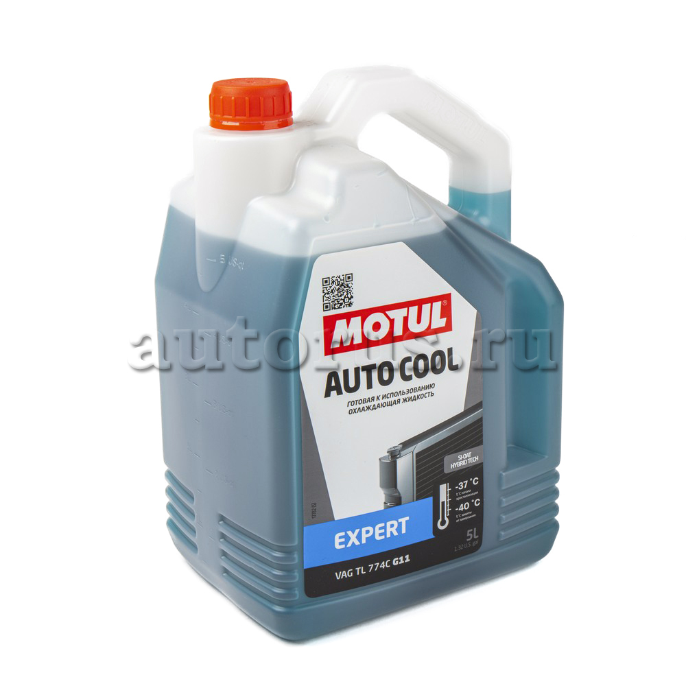 MOTUL 111123 Антифриз AUTO COOL Expert G11 готовый -37C синий 5 л