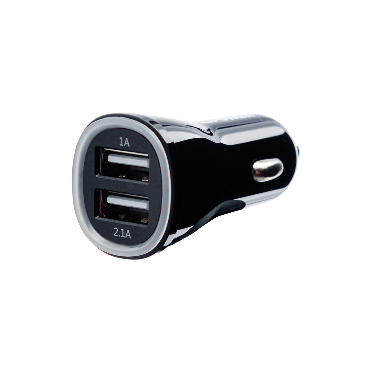 ZiPOWER PM6682 USB ЗАРЯДНОЕ УСТРОЙСТВО С ДВУМЯ ПОРТАМИ, 2 USB 5 В/3,1 A, 16  ВТ, 6 СМ, ЧЕРНЫЙ