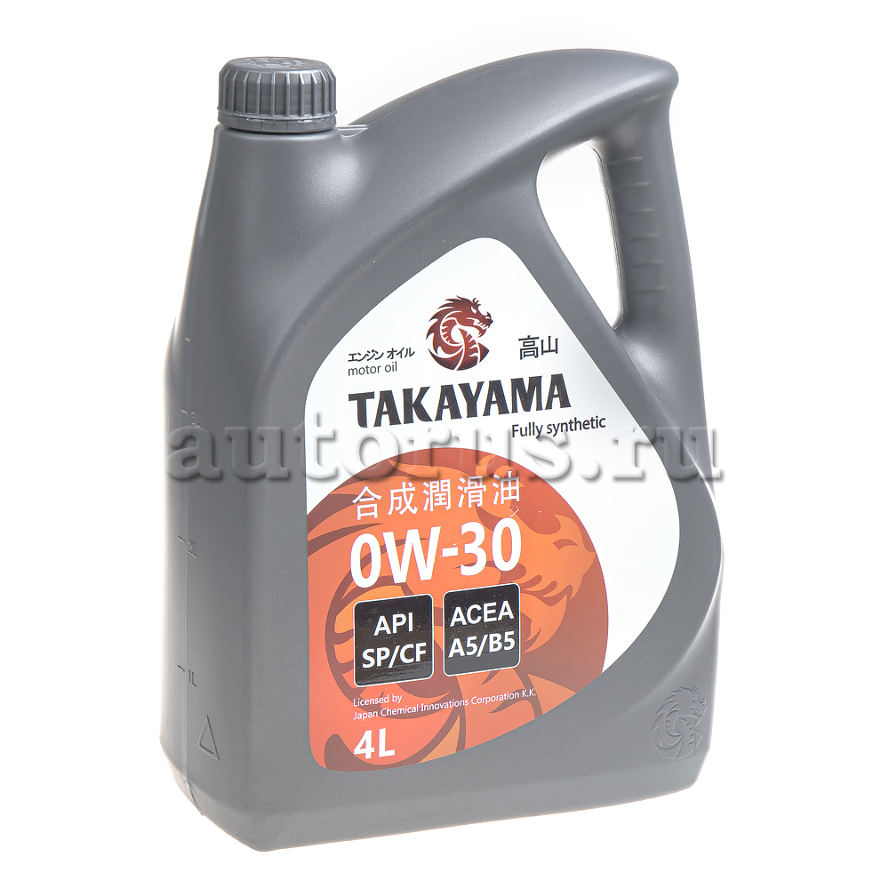 Масло моторное Takayama Motor Oil 0W-30 4 л 322786 Takayama артикул ...