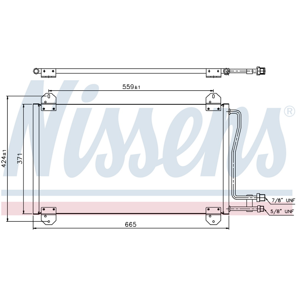 Радиатор кондиционера Nissens 94225