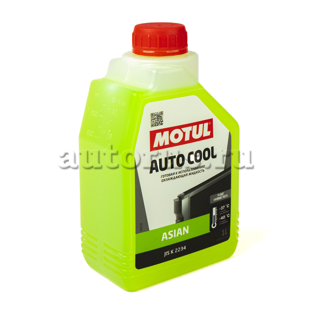 MOTUL 111178 Антифриз AUTO COOL ASIAN готовый -37C зеленый 1 л