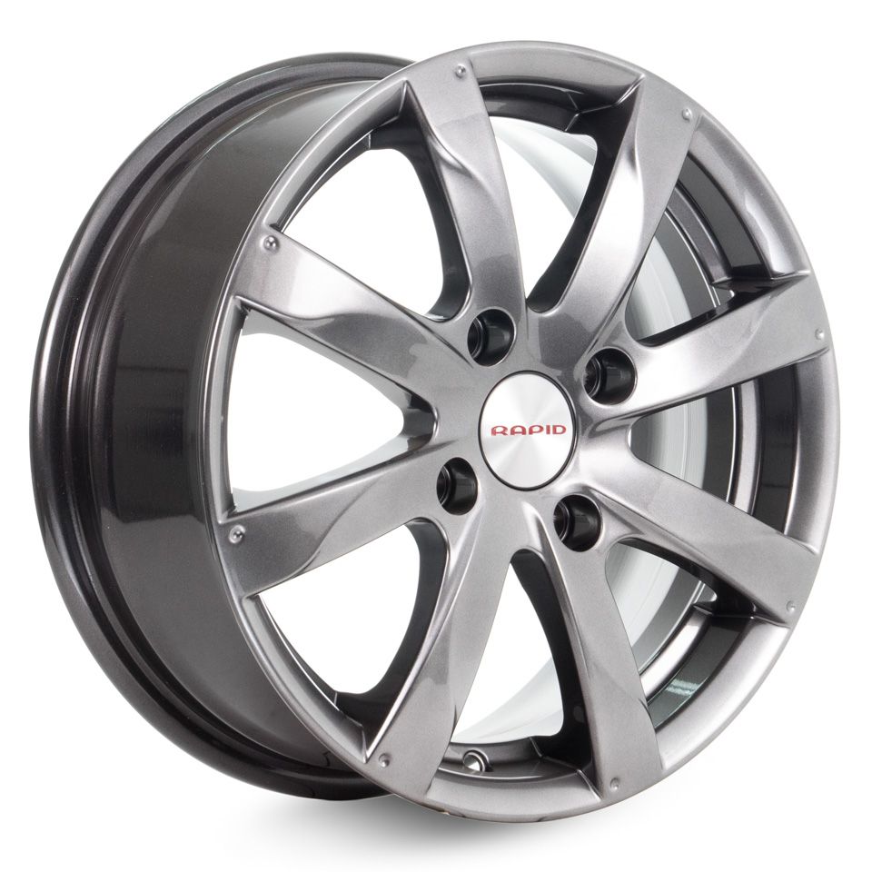 Диск литой R15 6J 4x100/54.1 ET45 КИК Джемини Дарк платинум 86874382313 ...