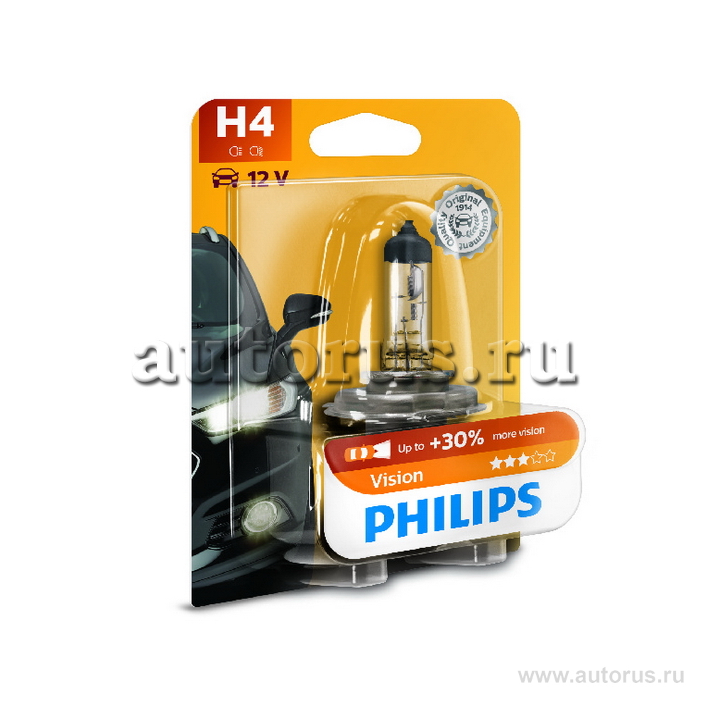 Philips 12342PRB1 Лампа H4 12342 PR 12V 60/55W P43T-38 B1