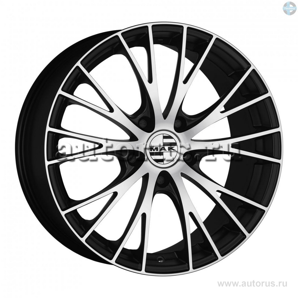 Диск литой R18 8J 5x112/57.1 ET50 MAK Rennen Ice Black F8080NNIB50VE3X ...