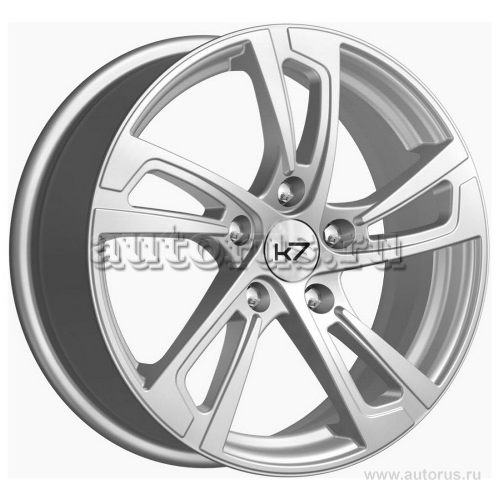 Диск литой R16 6.5J 5x110/65.1 ET38 K7 к77 Сицилия Серебро z0076 K7 ...