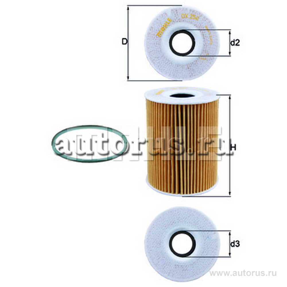 Фильтр масляный KNECHT/MAHLE OX254D4 KNECHT/MAHLE артикул OX254D4 ...