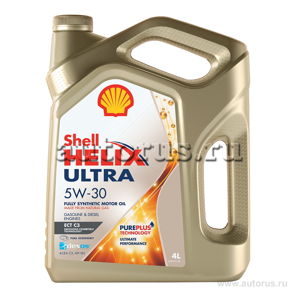 Масло моторное SHELL Helix Ultra ECT C3 5W-30 синтетическое 4 л ...