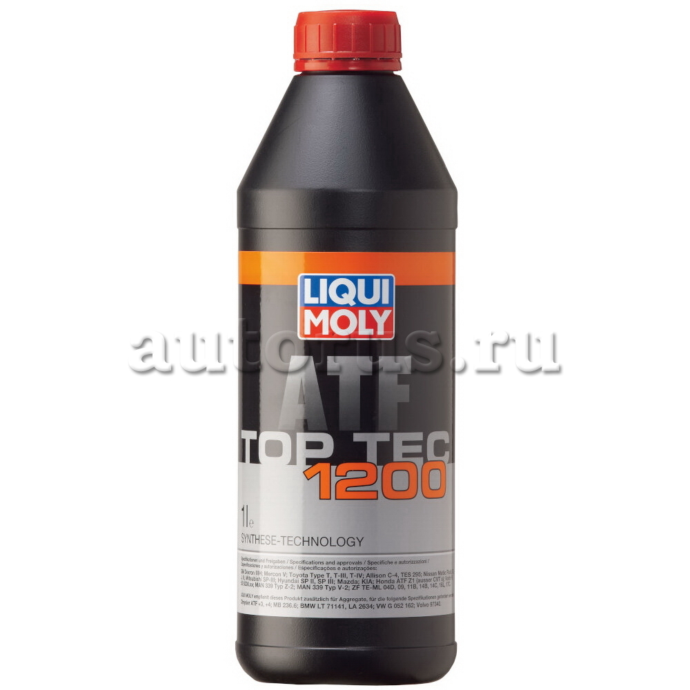 LIQUI MOLY 3681 НС-синтетическое трансмиссионное масло для АКПП Top Tec ATF  1200 1л