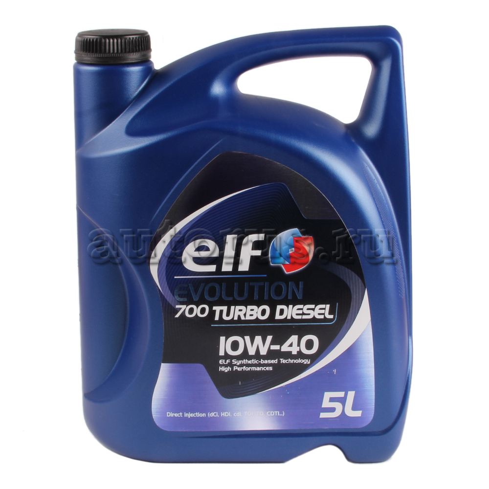 Масло моторное ELF Evolution 700 Turbo Diesel 10W-40 полусинтетическое ...