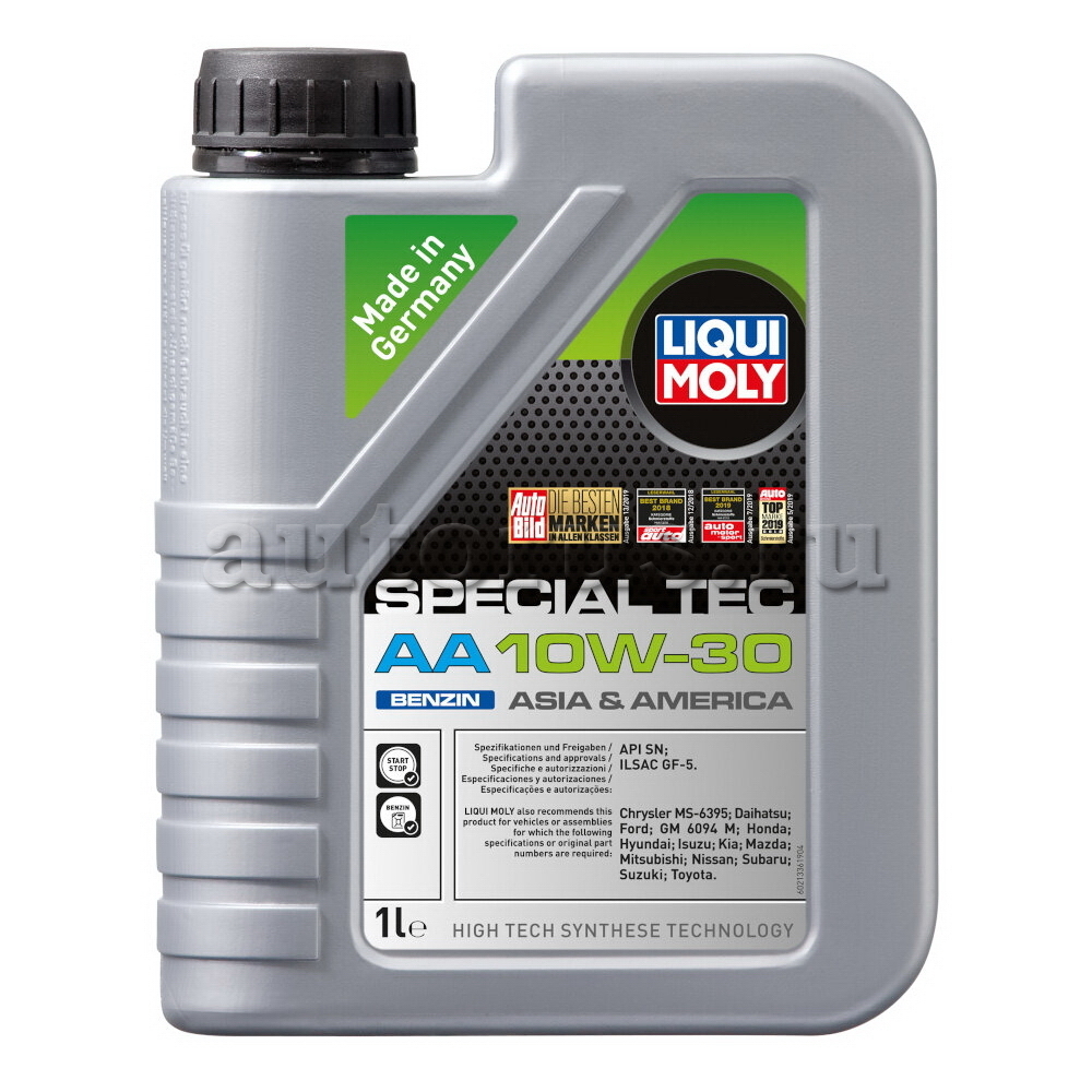 LIQUI MOLY 21336 LiquiMoly НС-синт. мот.масло Special Tec AA Benzin 10W-30  SN GF-5 (1л)