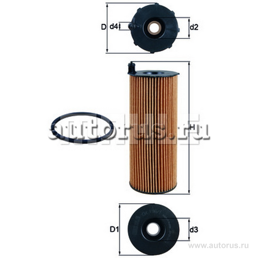 Фильтр масляный KNECHT/MAHLE OX196/1D KNECHT/MAHLE артикул OX196/1D ...