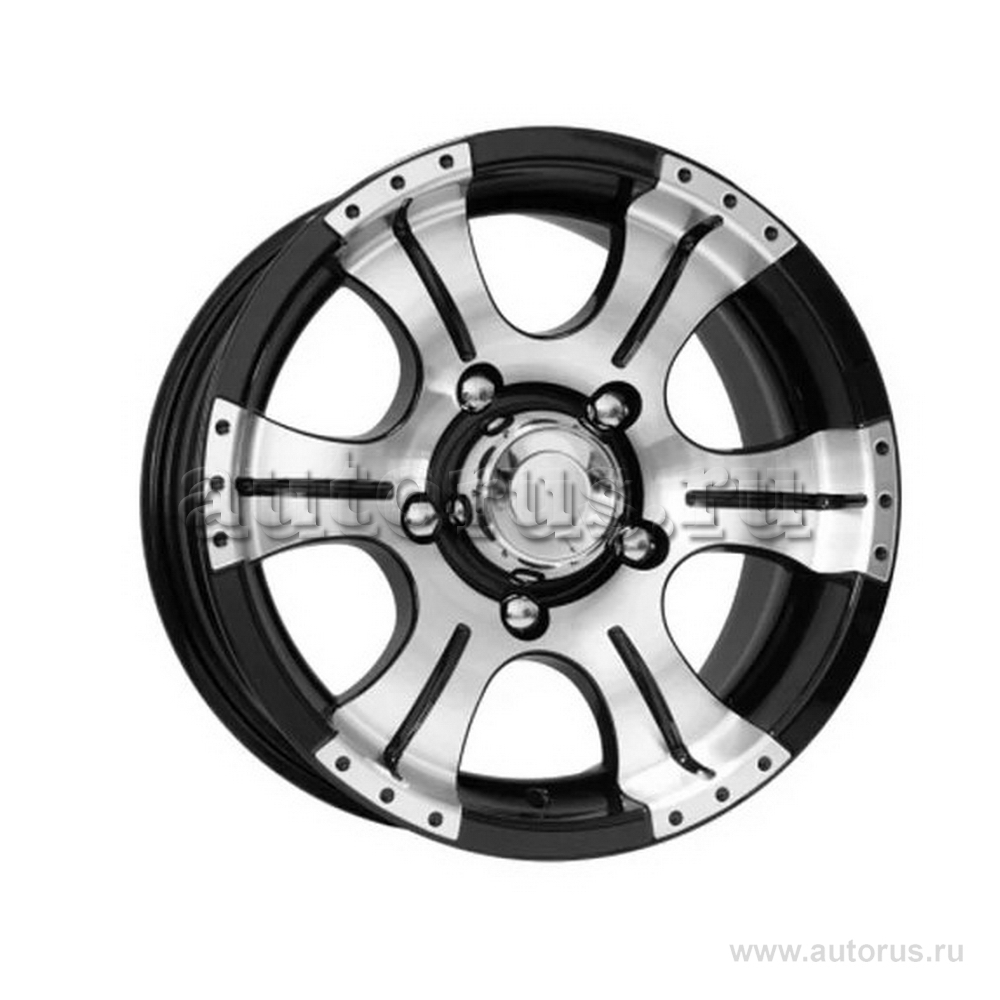 Диск литой R16 8J 6x139.7/108.5 ET0 КИК Байконур алмаз черный 34648 КИК ...