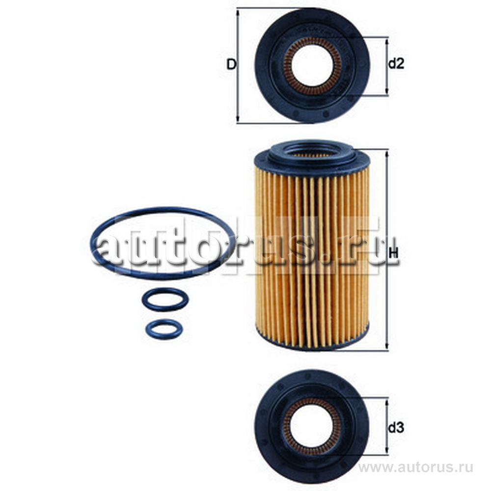 Фильтр масляный KNECHT/MAHLE OX153/7D2 KNECHT/MAHLE артикул OX153/7D2 ...