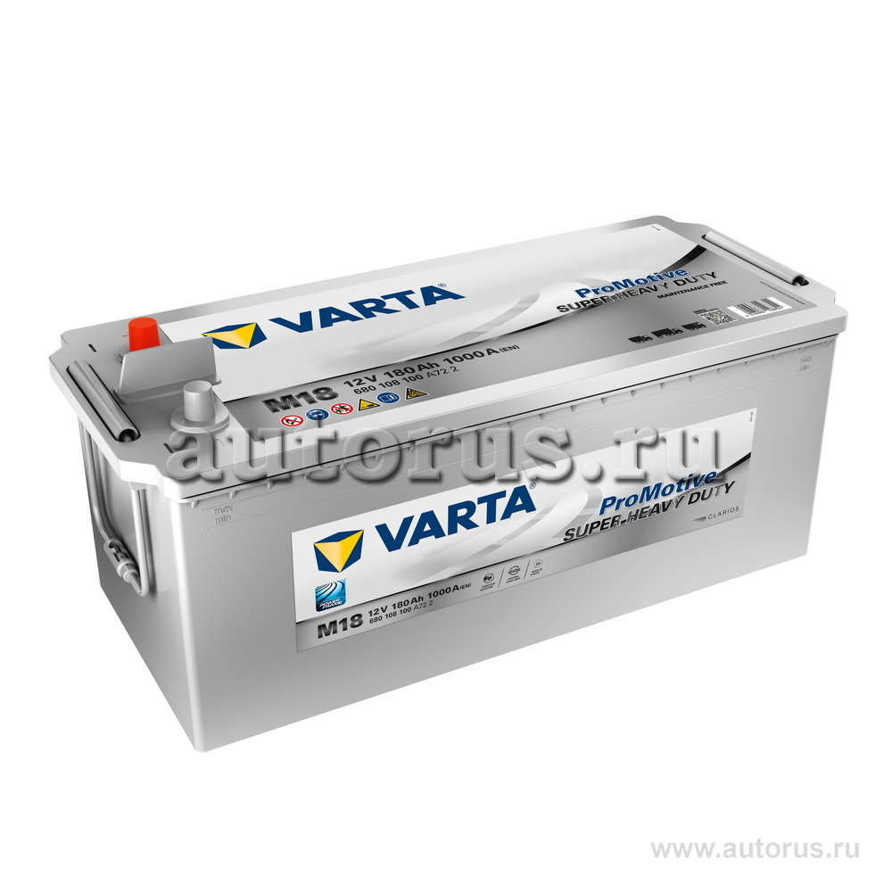 Varta 680108100 Аккумулятор Promotive SHD 180 А/ч L+ M18 513x223x223 EN1  000 А