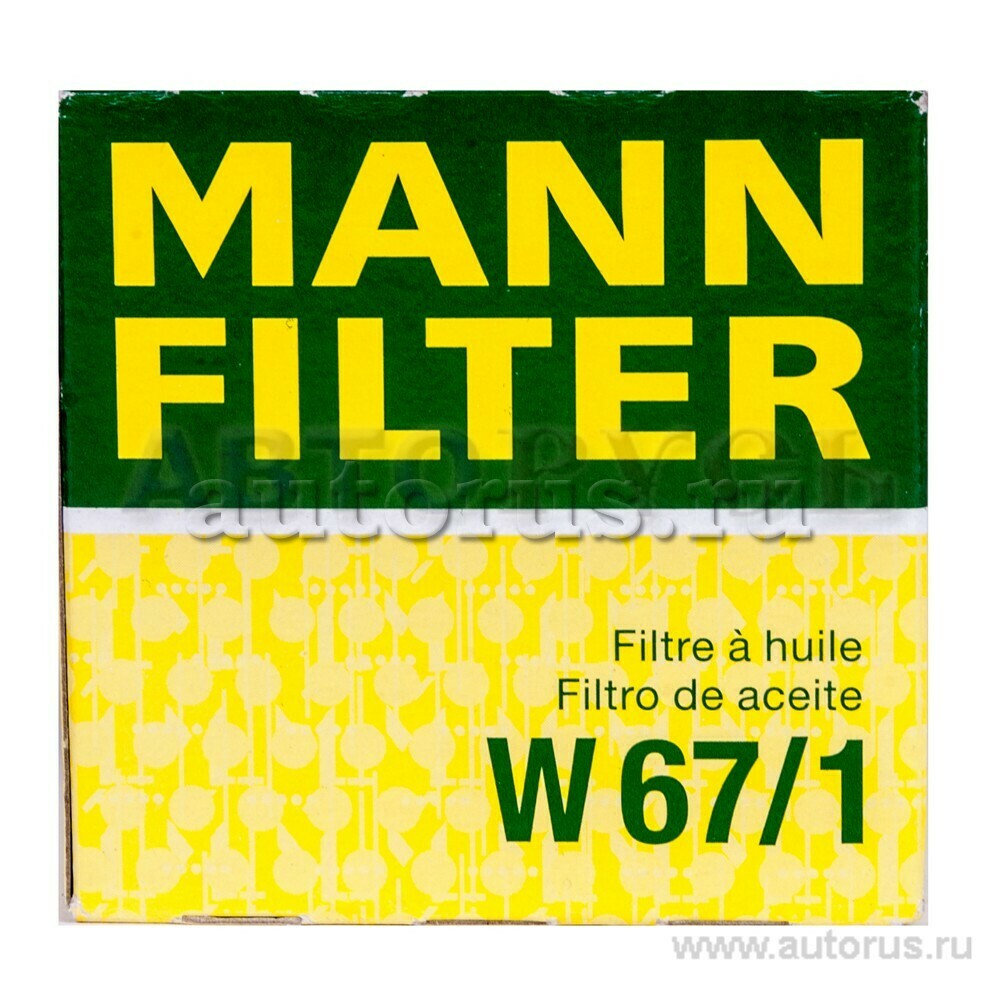 MANN-FILTER W671 Масляный фильтр