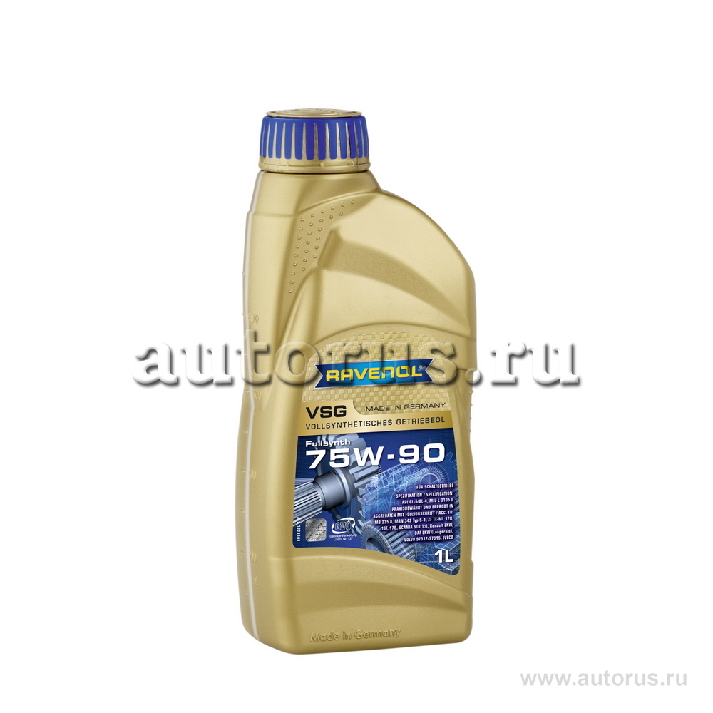 Масло трансмиссионное Ravenol VSG 75W-90 синтетическое 1 л 4014835733916  Ravenol артикул 4014835733916 - цена, характеристики, купить в Москве в  интернет-магазине автозапчастей АВТОРУСЬ