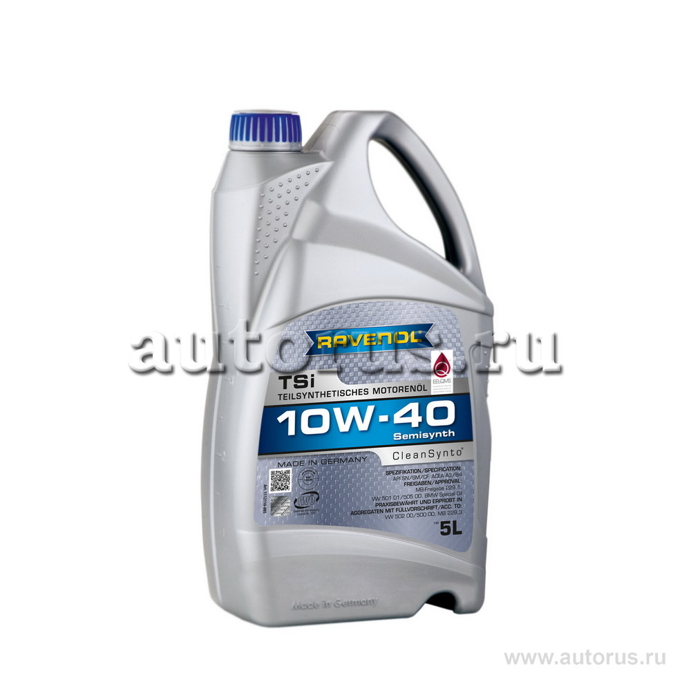 Масло моторное Ravenol TSI 10W-40 полусинтетическое 5 л 4014835724150  Ravenol артикул 4014835724150 - цена, характеристики, купить в Москве в  интернет-магазине автозапчастей АВТОРУСЬ