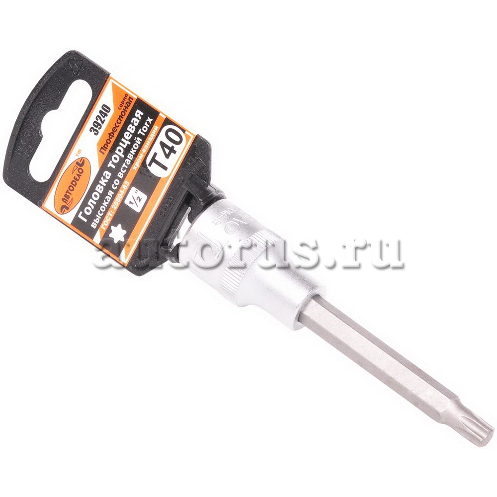 Головка со вставкой TORX T40 100 мм 1/2" АвтоDело "Professional"