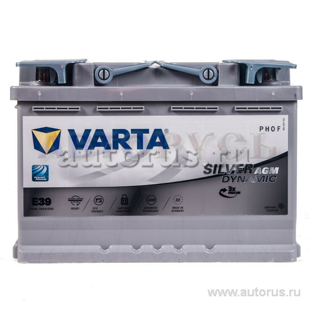 Varta 570901076D852 Батарея аккумуляторная 70А/ч 760А 12В обратная