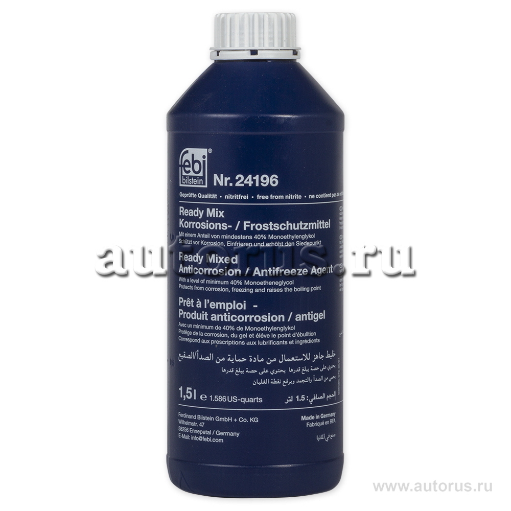  FEBI Korrosions-Frostschutzmittel готовый -25C синий 1,5 л .