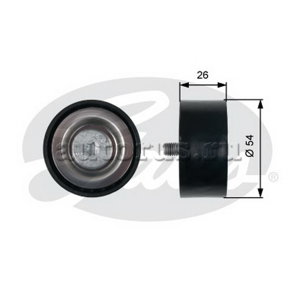 Gates T36486 Направляющий ролик привода вспомогательных агрегатов  DriveAlign®