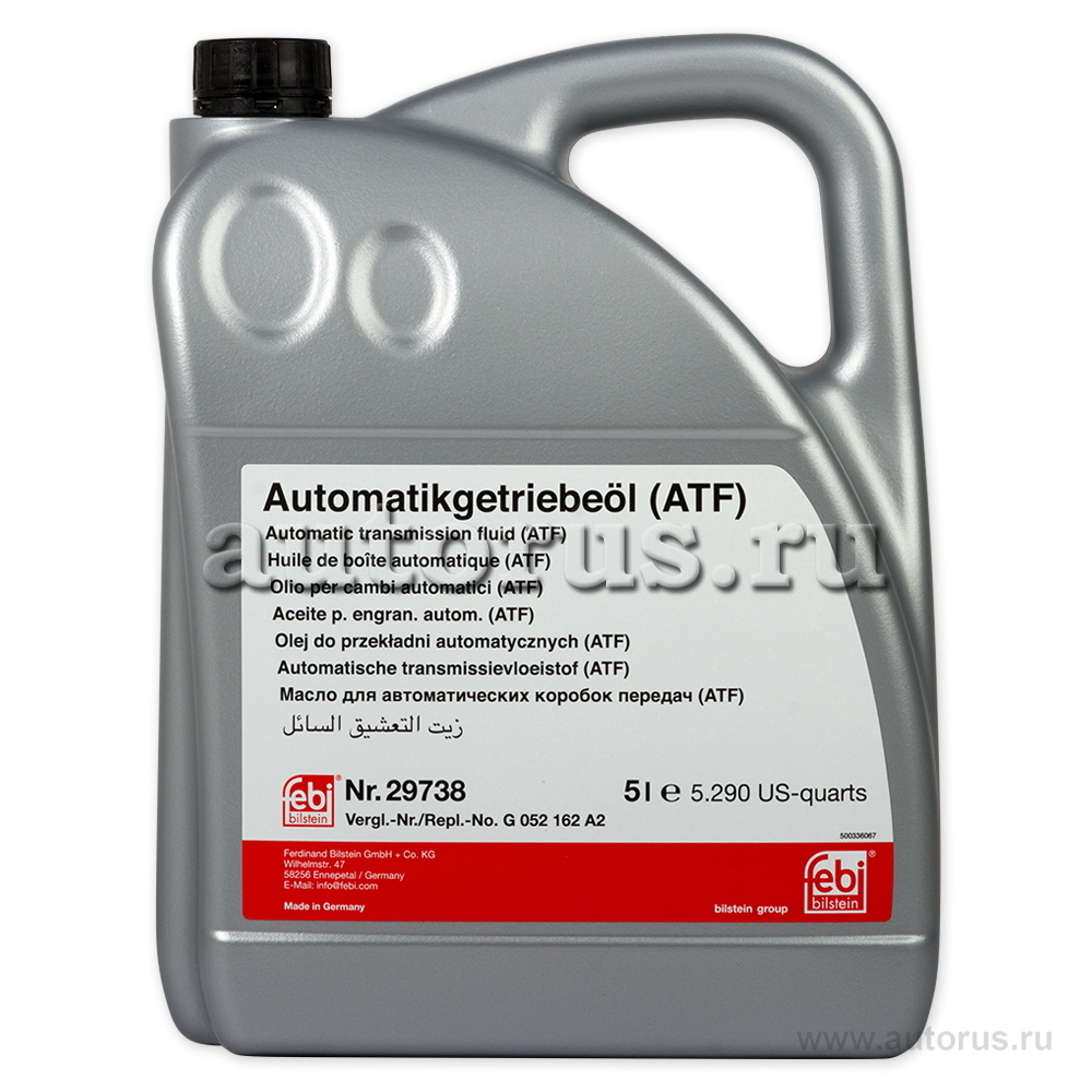 Масло трансмиссионное Febi ATF LT 71141 желтый 5 л 29738 FEBI артикул ...