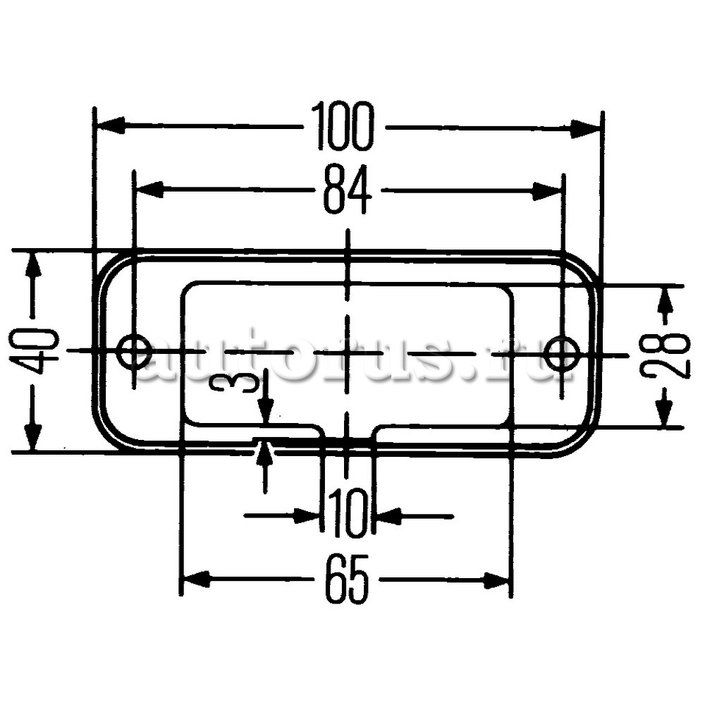 HELLA 2PF961167021 Габаритные огни - автомобиль коммерч. Назначения - 24V