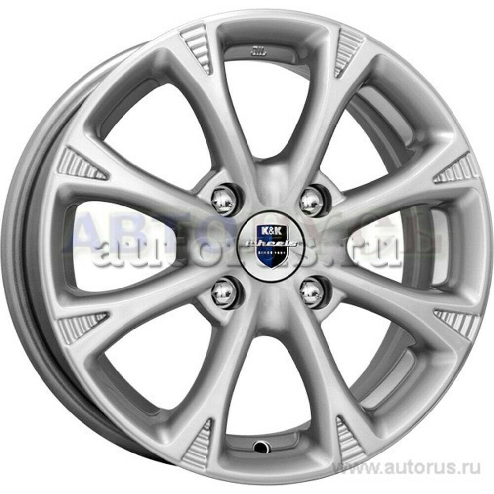 Диск литой R15 6J 4x100/54.1 ET45 КИК Блюз блэк платинум r22839 КИК ...