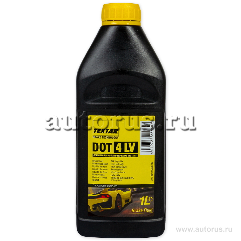 Textar 95006200 Жидкость тормозная dot 4 LV, BRAKE FLUID, 1л