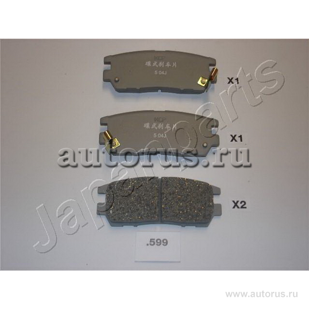 Колодки тормозные задние JAPANPARTS PP-599AF JAPANPARTS артикул PP ...