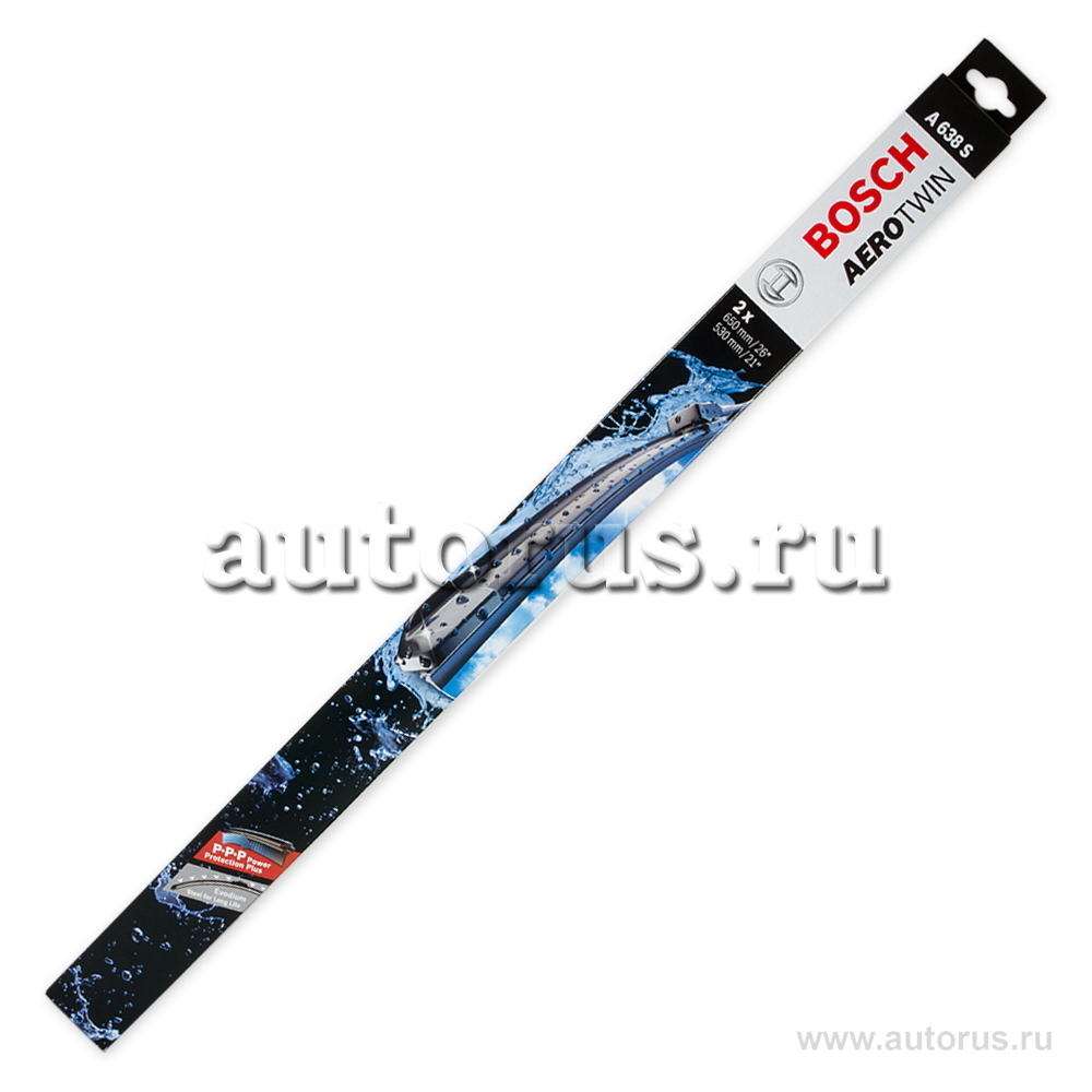 Bosch 3397007638 Щетка стеклоочистителя 650/530 мм бескаркасная комплект 2  шт AeroTwin