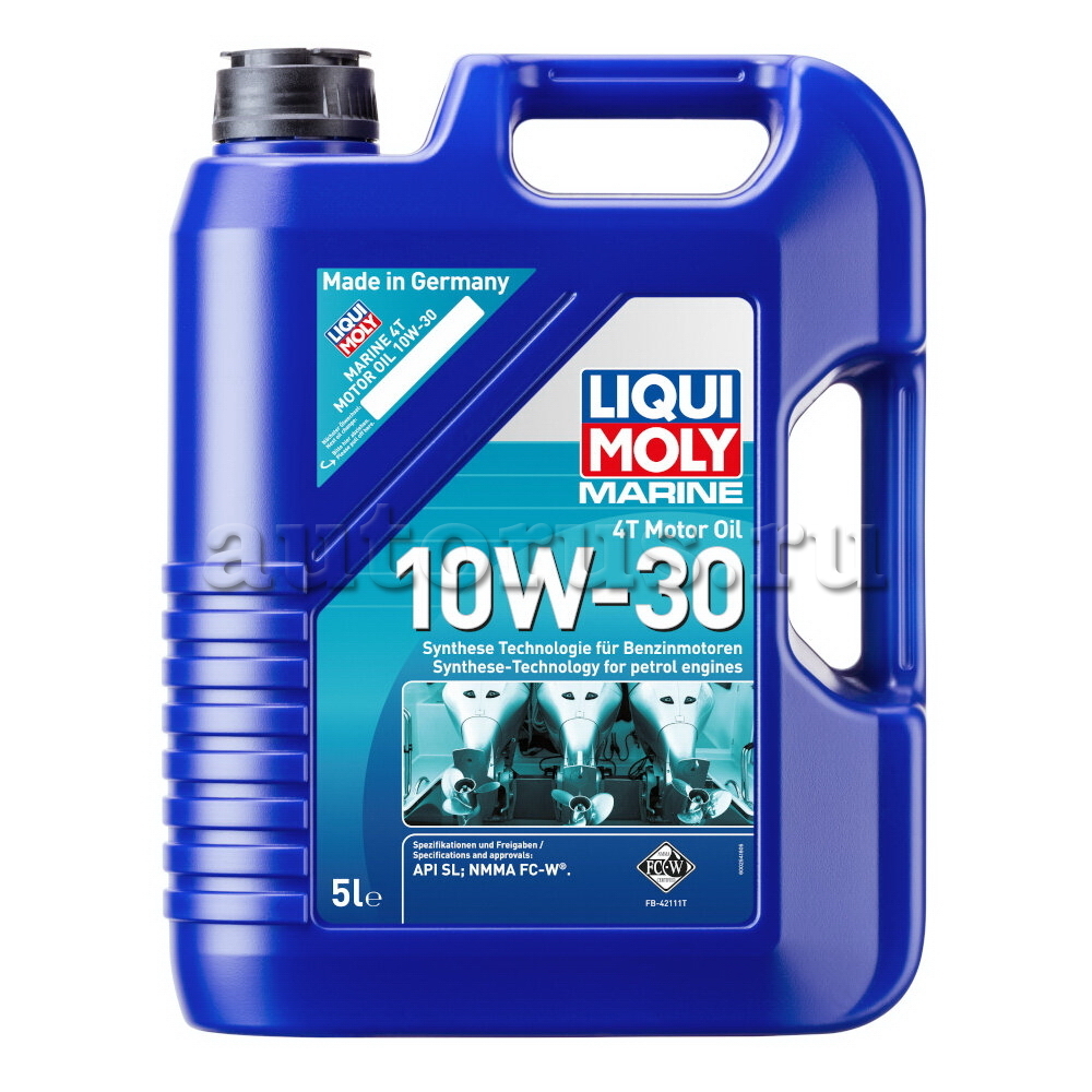 LIQUI MOLY 25023 LiquiMoly НС-синт. мот.масло д/лодок Marine 4T Motor Oil  10W-30 SL (5л)