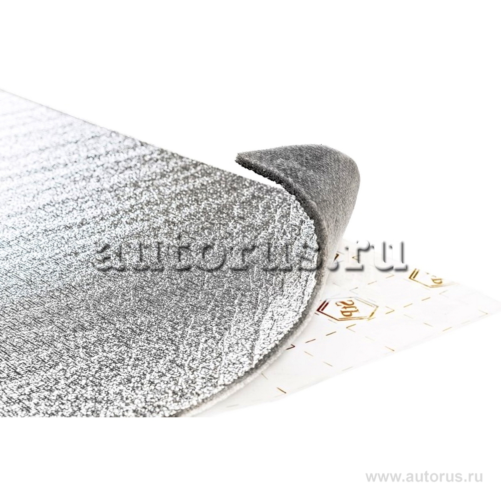 Шумоизоляция АКЦЕНТ, лист 1х0,75 м, 10 мм, с фольгой STP 00008-09-00 ...