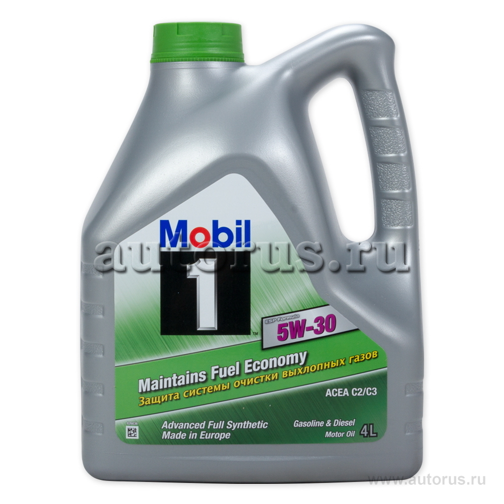 Mobil 152621S Масло MOBIL 1 ESP Formula 5W30 моторное синтетическое 4 л Без  QR - кода