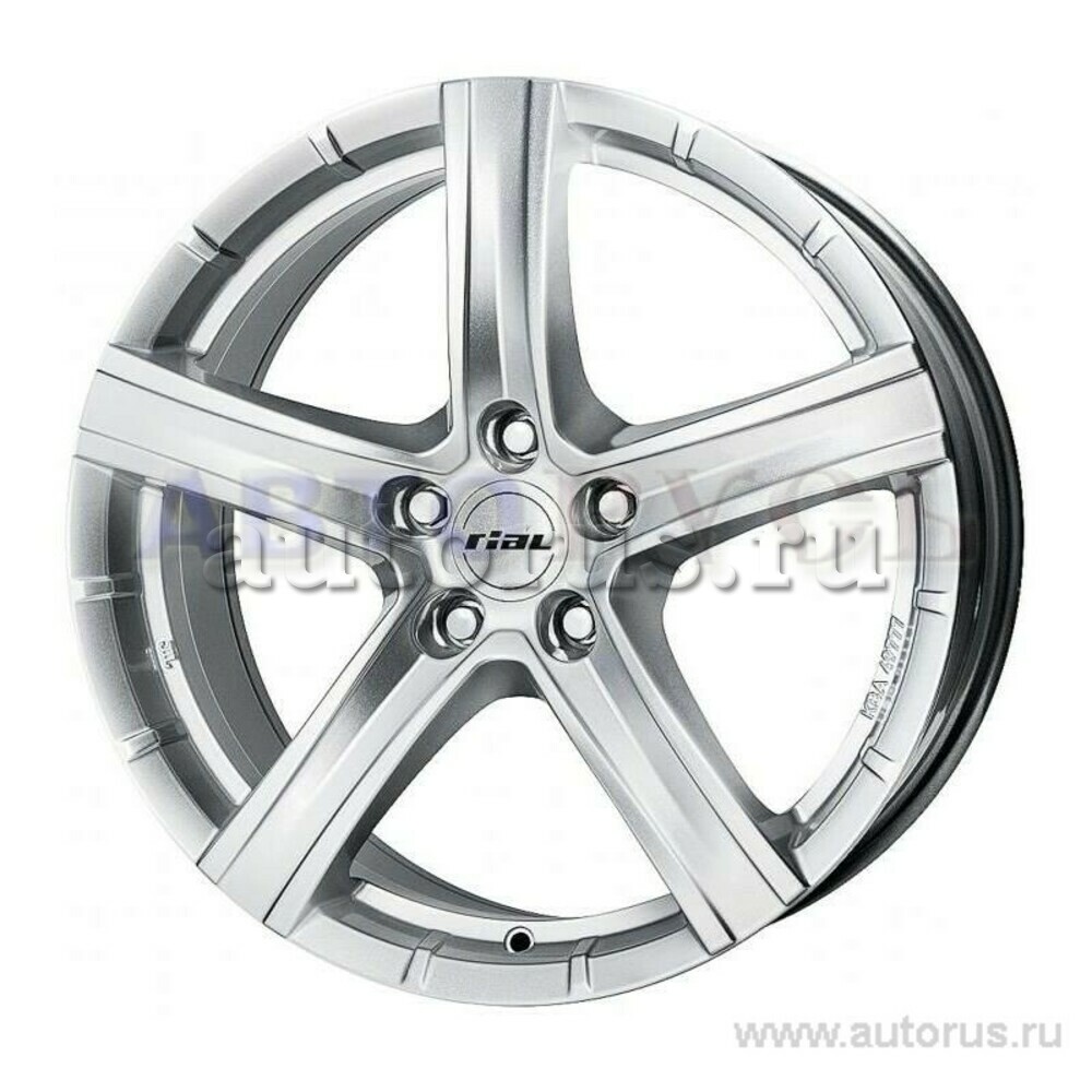 Диск литой R17 7.5J 5x114.3/70.1 ET35 Rial Quinto Polar Silver ...
