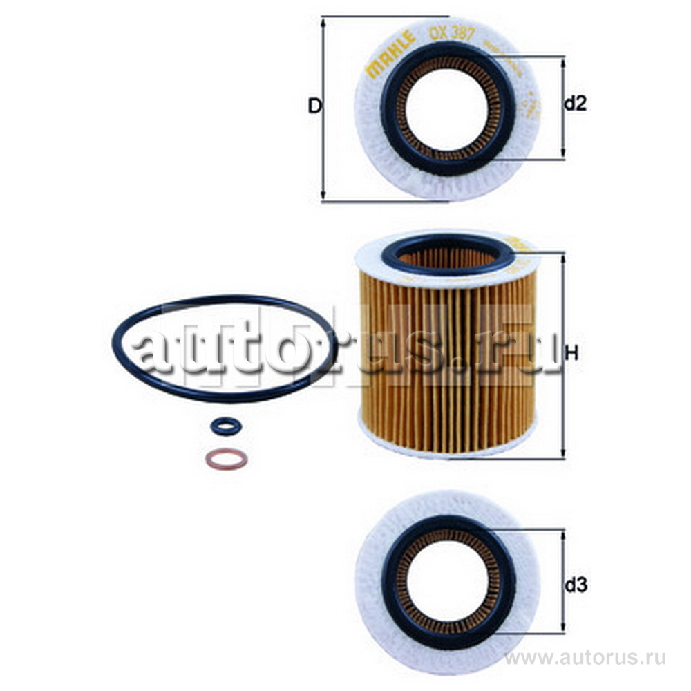 Фильтр масляный KNECHT/MAHLE OX387D KNECHT/MAHLE артикул OX387D - цена, характеристики, купить в Москве в интернет-магазине автозапчастей АВТОРУСЬ