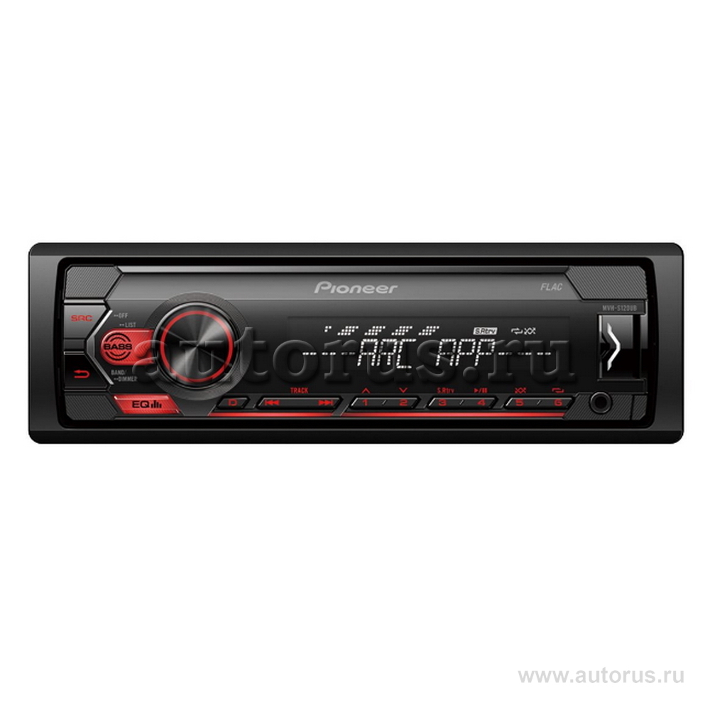 PIONEER MVHS120UBG Автомагнитола MVH-S120UBG (1DIN, MP3, USB)