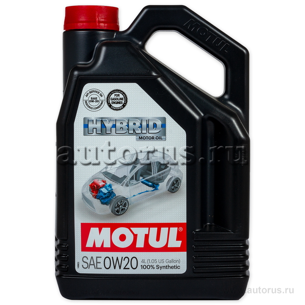 Масло моторное Motul Hybrid 0W-20 синтетическое 4 л 107142 Motul ...