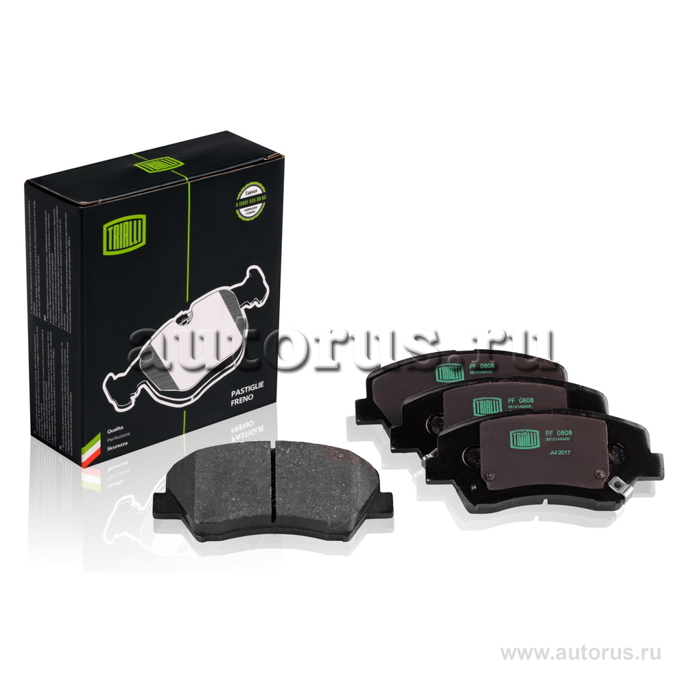 Колодки передние TRIALLI PF 0808 TRIALLI артикул PF 0808 - цена ...