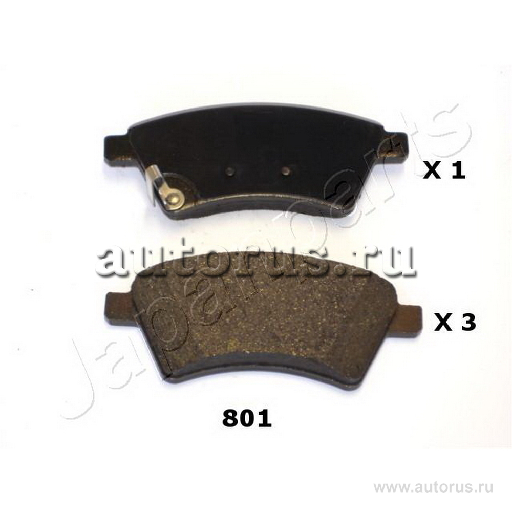 Колодки тормозные передние JAPANPARTS PA-801AF JAPANPARTS артикул PA ...