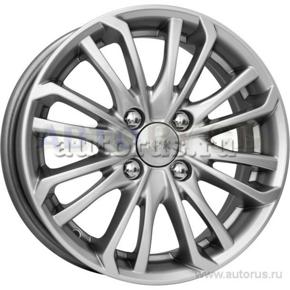 Диск литой R14 5.5J 4x100/56.6 ET45 КИК Римэкс блэк платинум r25385 КИК ...