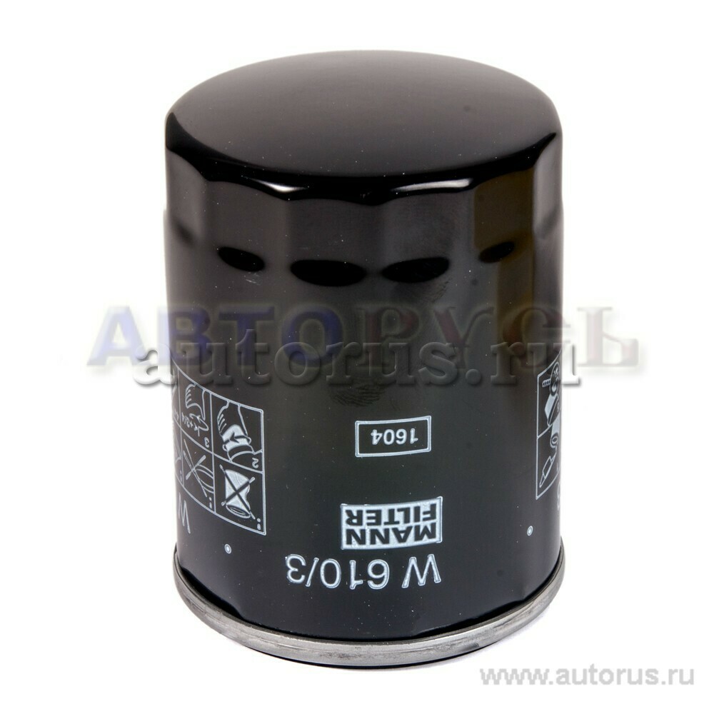 Фильтр масляный MANN-FILTER W 610/3 MANN-FILTER артикул W 610/3 - цена, характеристики, купить в Москве в интернет-магазине автозапчастей АВТОРУСЬ