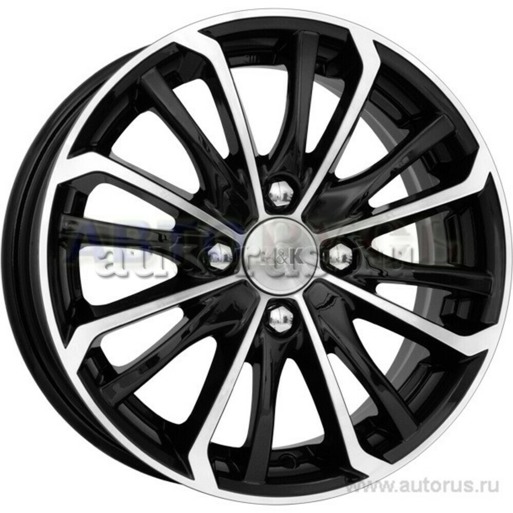 Диск литой R14 5.5J 4x100/54.1 ET46 КИК Римэкс алмаз черный r13153