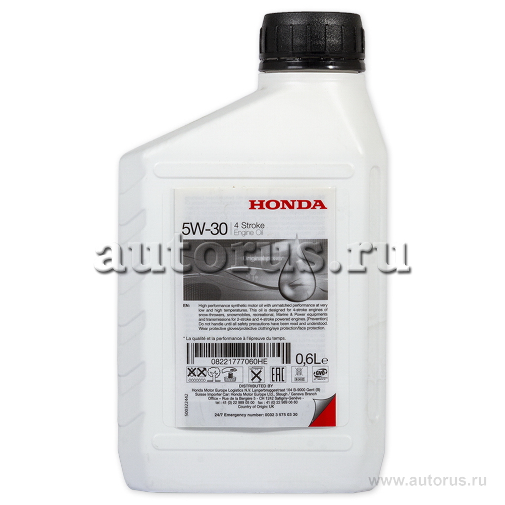 HONDA 08221777060HE Масло моторное Engine Oil 5W-30 синтетическое 0,6 л