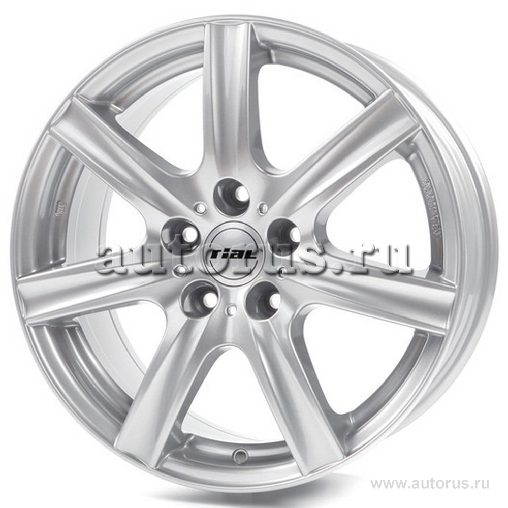 Диск литой R16 7J 5x114.3/70.1 ET38 Rial Davos Polar Silver DO70638B81 ...
