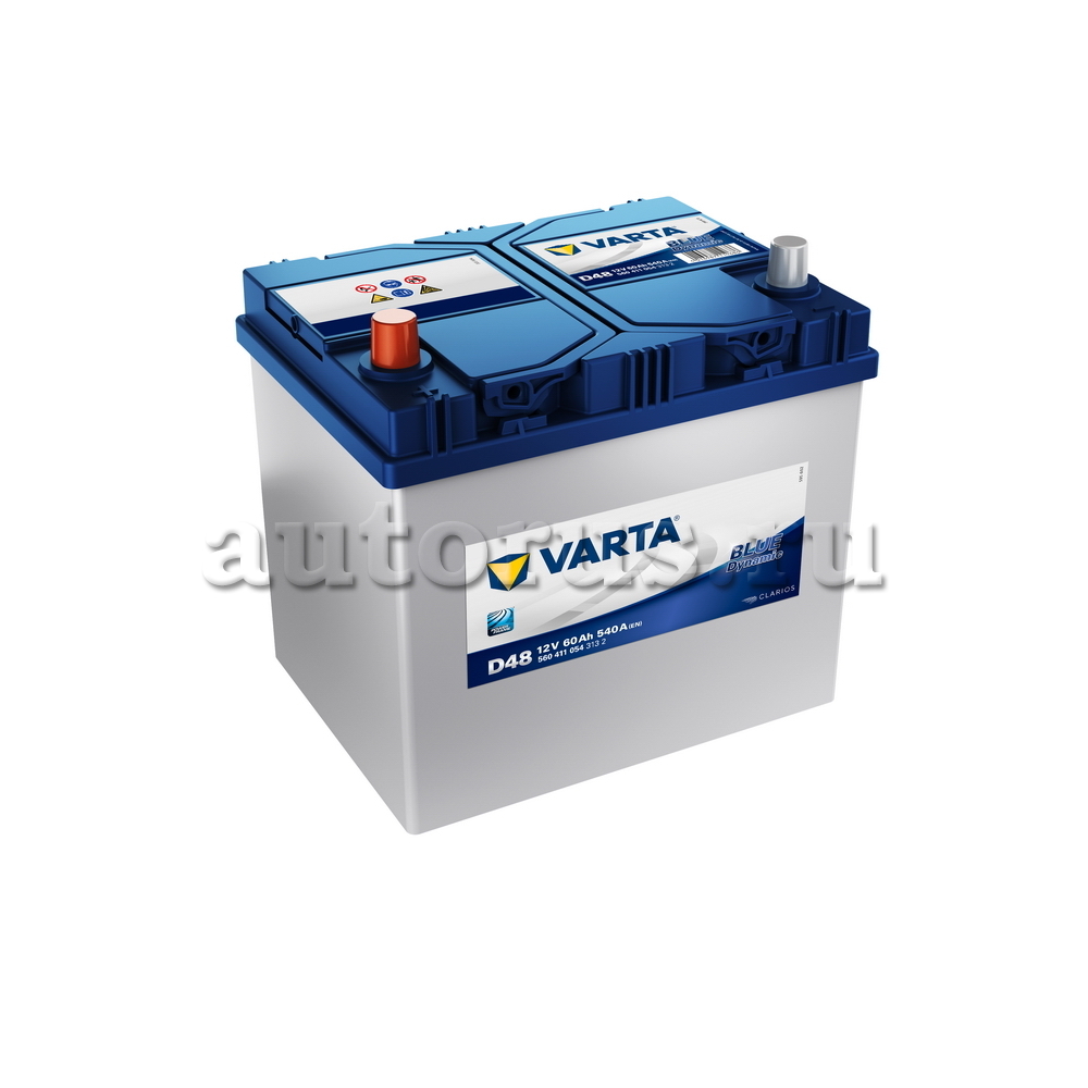 Varta 560411054 Аккумулятор Blue Dynamic 60 А/ч прямая L+ D48 232x173x225  EN540 А