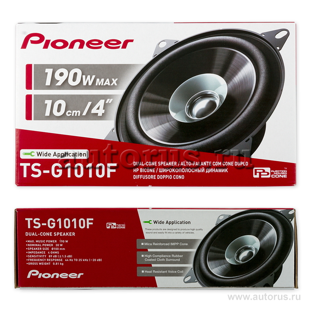 PIONEER TSG1010F Колонки , 10 см, широкополосные