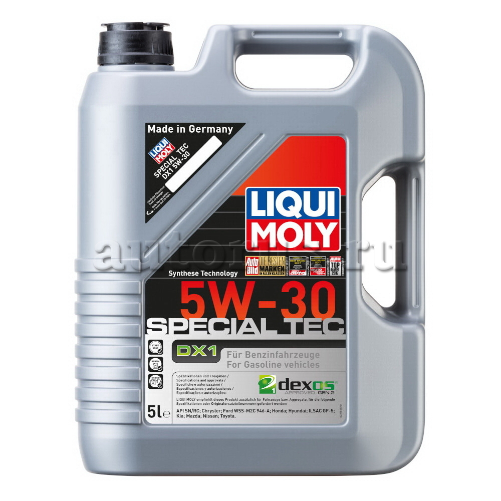 LIQUI MOLY 20969 LiquiMoly НС-синт. мот.масло Special Tec DX1 5W-30 (5л)