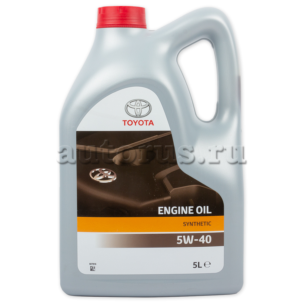 Масло моторное TOYOTA Engine Oil 5W-40 синтетическое 5 л 08880-80375-GO  TOYOTA артикул 08880-80375-GO - цена, характеристики, купить в Москве в  интернет-магазине автозапчастей АВТОРУСЬ